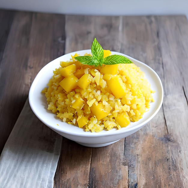 Mango Sticky Rice generatieve kunst door AI