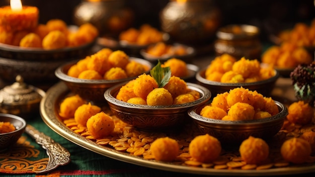 mango vermicelli kheer with mango flower