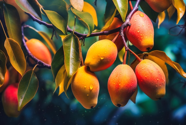 Mangoes on a tree