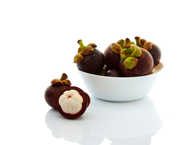 Mangosteen in bowl