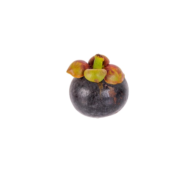 Photo mangosteen isolated on the white background