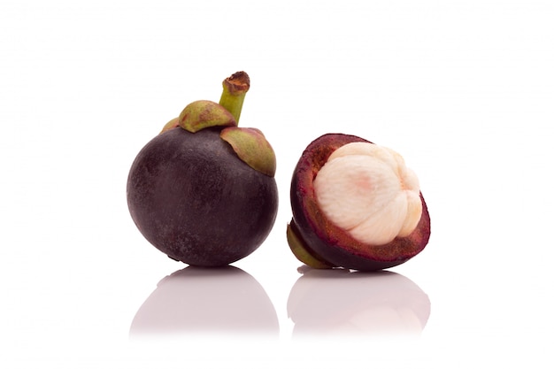 Mangosteen isolated