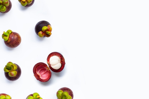 Mangosteen. Top view