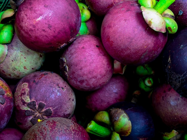 Mangosteenvrucht of Garcinia mangostana heeft een zoete smaak