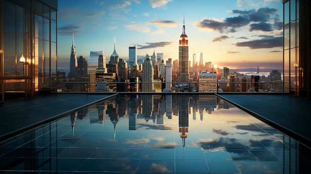 manhattan skyline HD 8K wallpaper Stock Photographic images