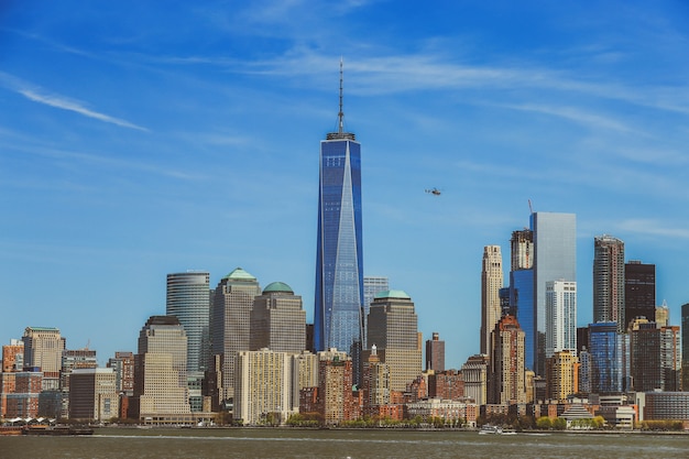 Skyline di manhattan, new york, stati uniti d'america.