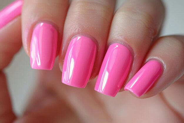 Manicure nagellak roze kleur