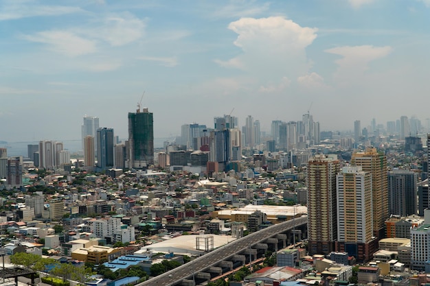 Manila the capital of the philippines aerial view