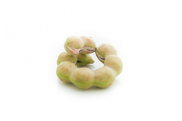 Manila tamarind fruit isolated