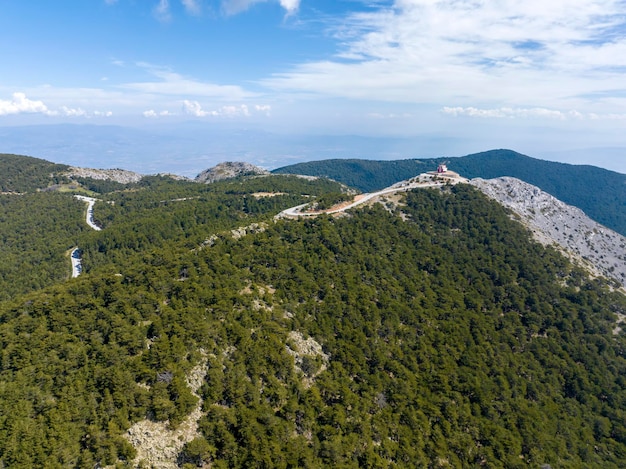 Manisa Spil Mountain peak. Spil Mountain National Park. Manisa - Turkey