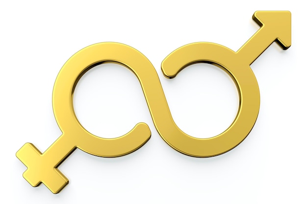 Foto mannelijke en vrouwelijke geslacht symbolen