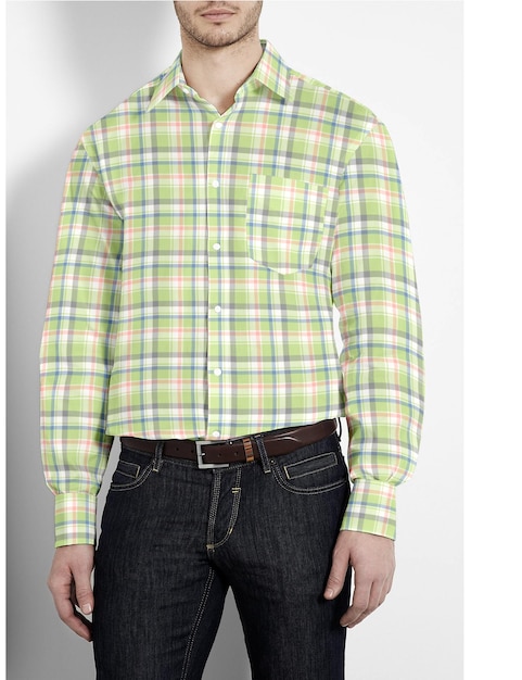 mannen geruite shirt