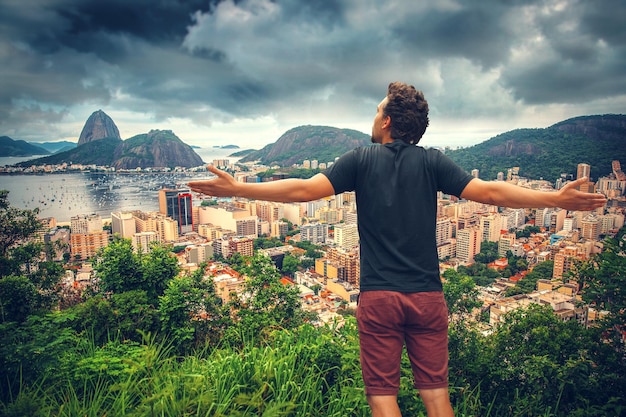 Mannen in Rio de Janeiro