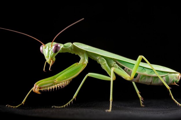 Photo mantis insect wild background animal wildlife leaf nature macro green predator bug closeup