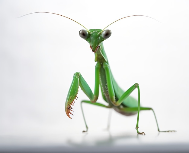 Photo mantis isolated on background