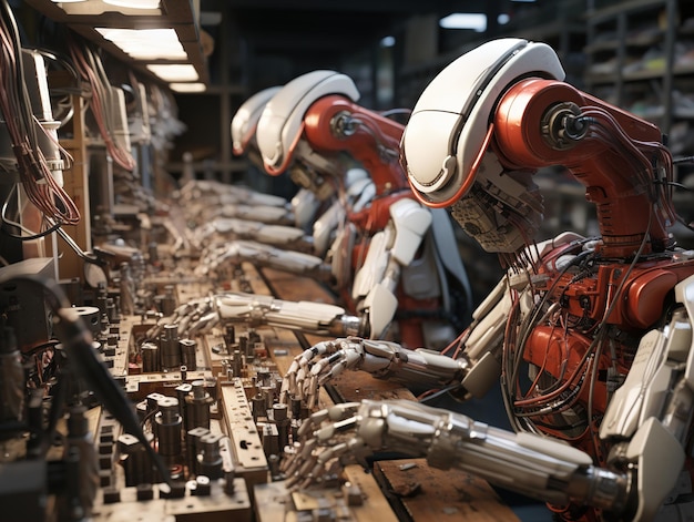 manufacturing automation HD 8K wallpaper Stock Photographic