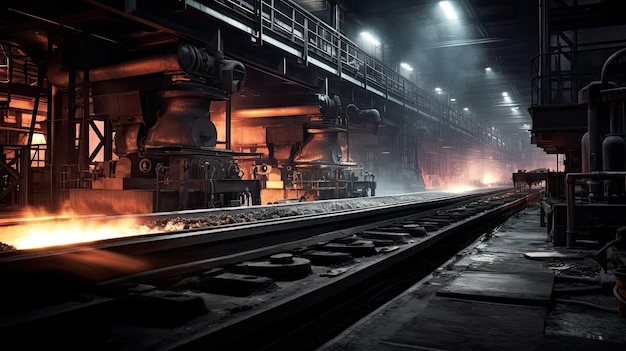Manufacturing casting steel mill