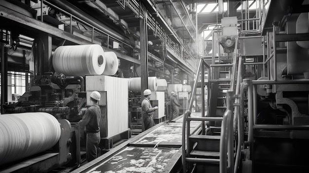 Manufacturing economy paper mill