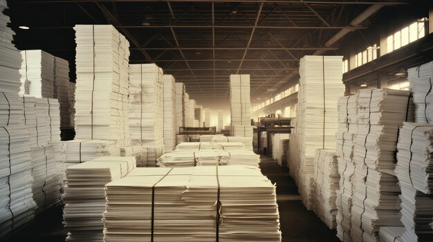 Manufacturing economy paper mill