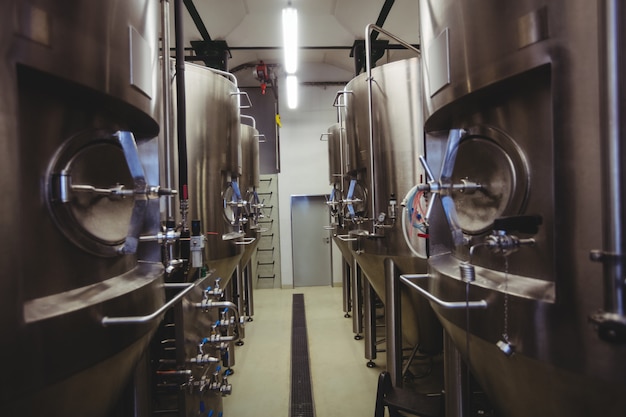 Manufacturing equipment in brewery