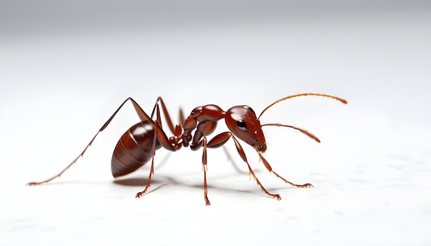 many ant white background