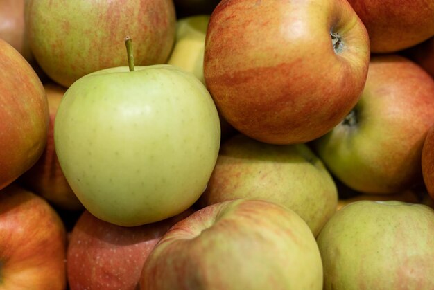 Many apples backgrounds full frame