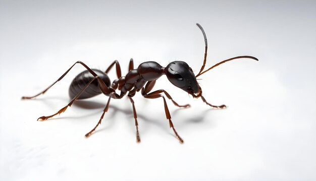 много черных муравьев белый фон