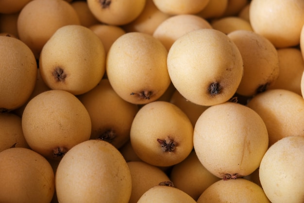 Many close ups of golden loquats