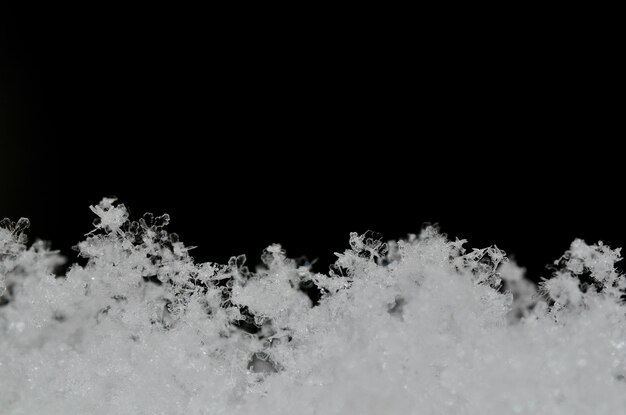 Many fragile snow crystals