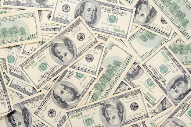 Photo many of the green us dollars bills