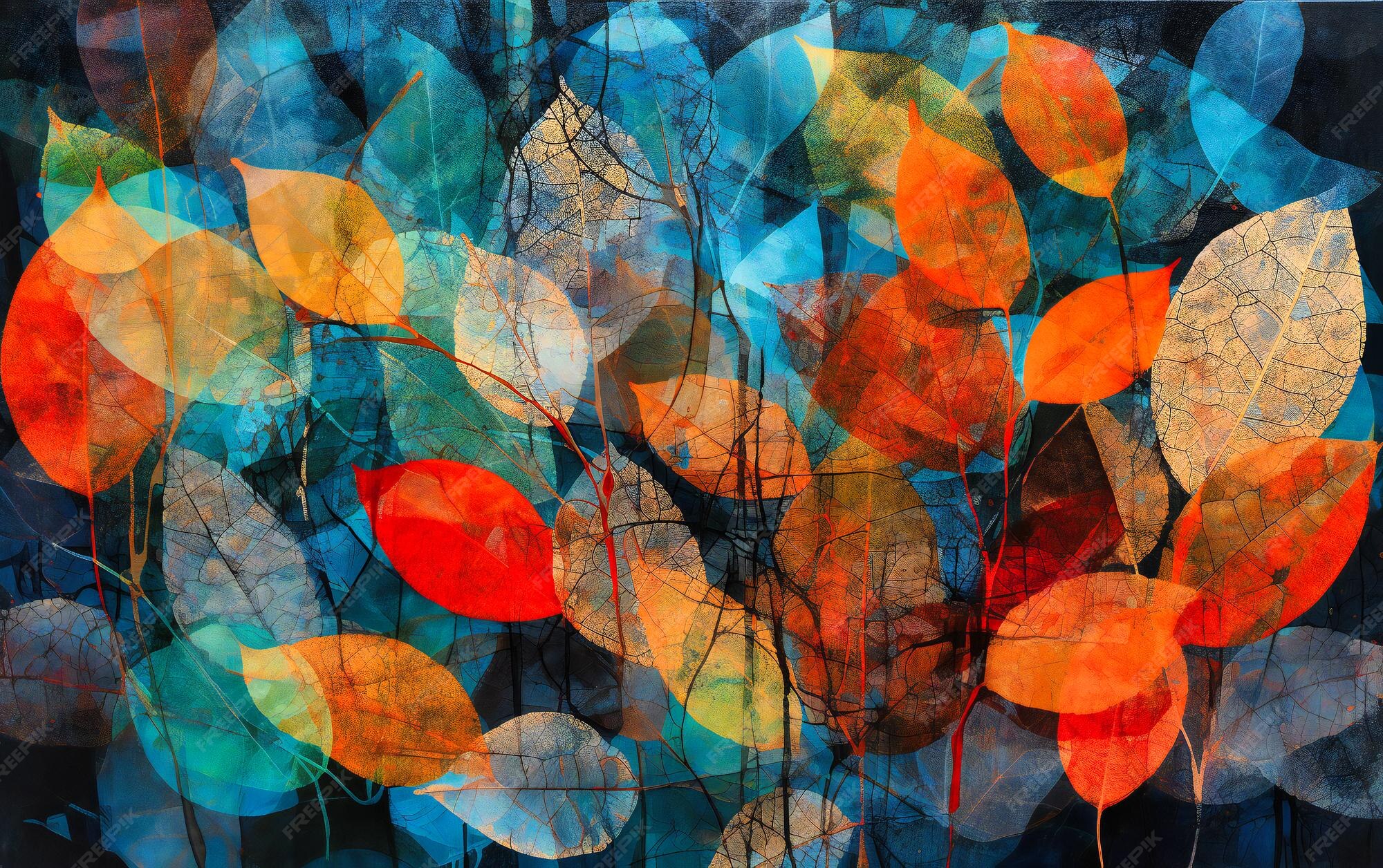 Premium Photo Many Leaves Are Showing Different Colors premium-photo-many-leaves-are-showing-different-colors