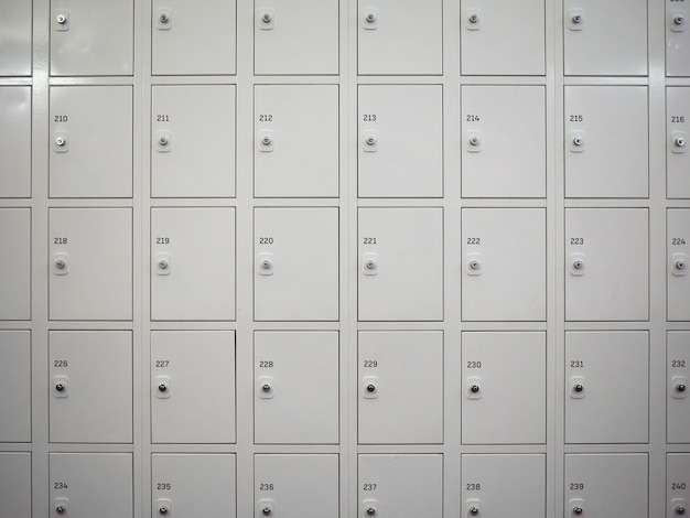 Many Locker cabinets