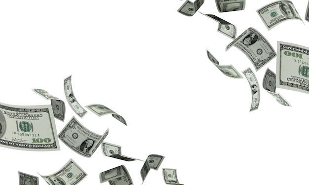 many paper american dollar money