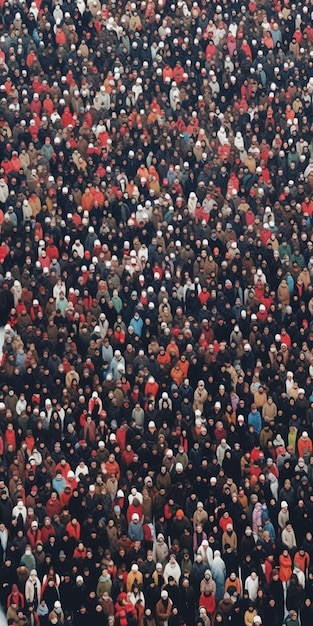 Foto molte persone si sono riunite in un unico luogo