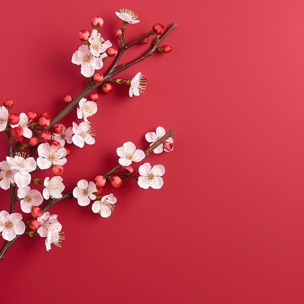 Photo many small beautiful flower blossoms illustration made with generative ai