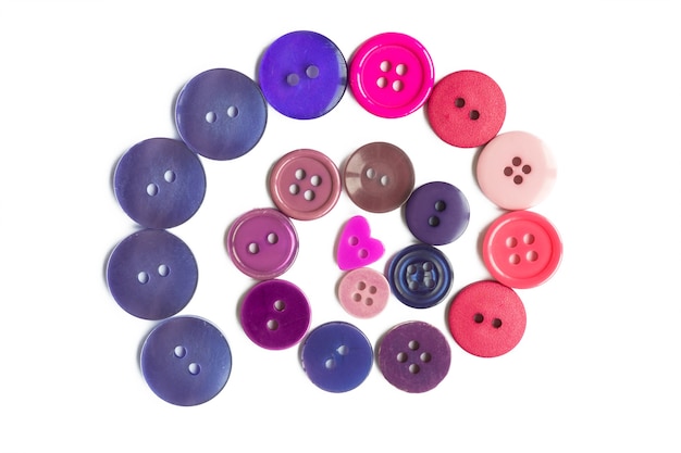 Many small original buttons