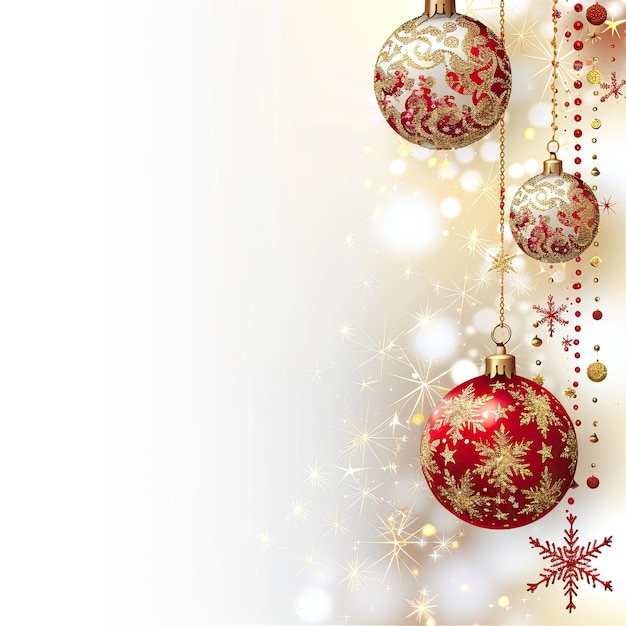 白い背景の多くの種類のクリスマス装飾