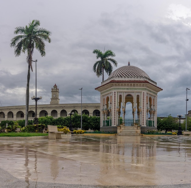 manzanillo granma city park in cuba, emblematic roundabout unique in the world