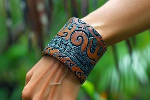 Polynesian tattoo sleeve pattern vector, samoan forearm and foot • wall  stickers band, bracelet, ethnic | myloview.com