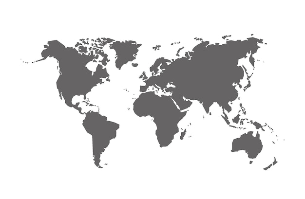Map against white background