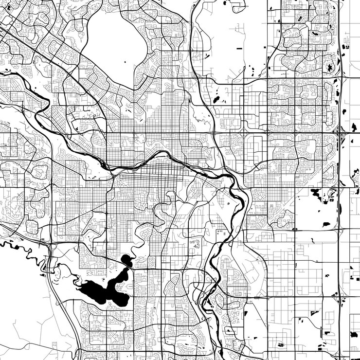 Photo a map of the area where the area is located