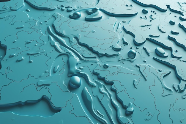 Map background with water drops