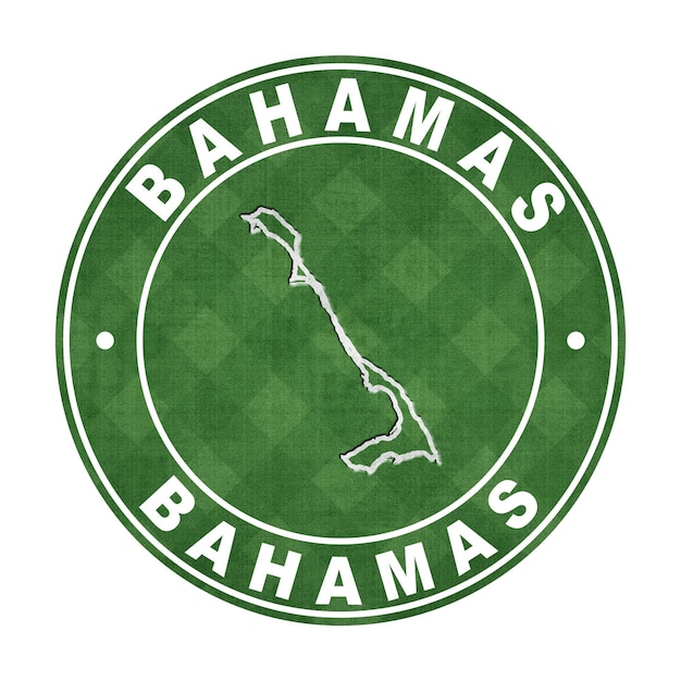 Map of Bahamas Football Field Clipping Path