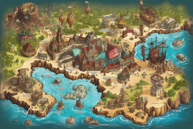 A map of a game called world of warcraft.