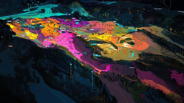 a map illustrating the preliminary site selection generative ai