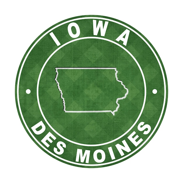 Photo map of iowa football field clipping path