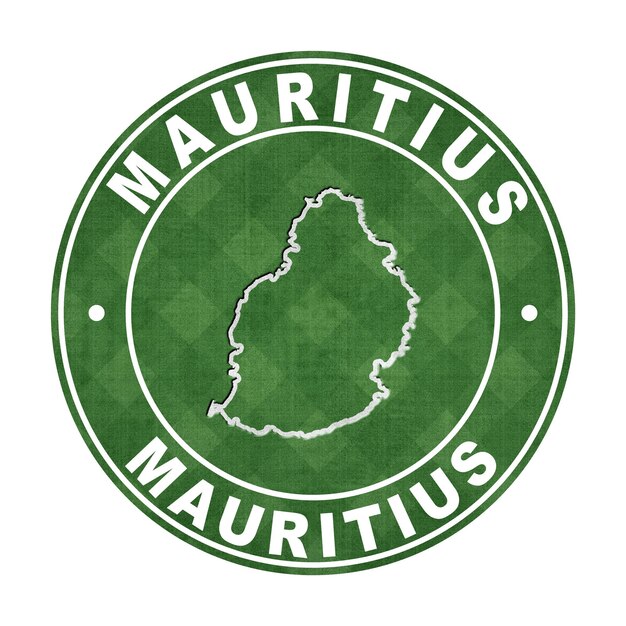 Map of Mauritius Football Field Clipping Path