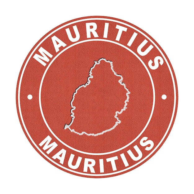 Map of Mauritius Tennis Court Clipping Path