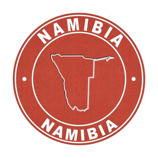 Map of Namibia Tennis Court Clipping Path