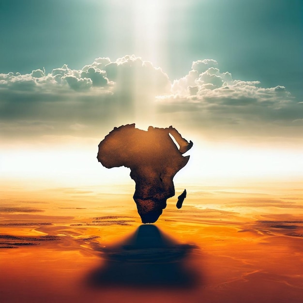 写真 豊かなアフリカの地図